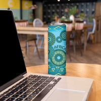 Africa Tribal Traditional Pattern Skinny Tumbler Blue Motif - Wonder Print Shop