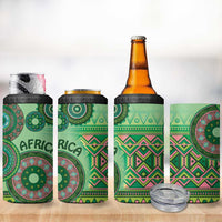 Africa Tribal Traditional Pattern 4 in 1 Can Cooler Tumbler Green Motif LT9 - Wonder Print Shop