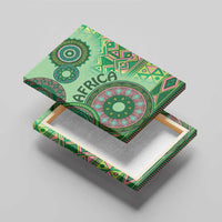 Africa Tribal Traditional Pattern Canvas Wall Art Green Motif LT9 - Wonder Print Shop