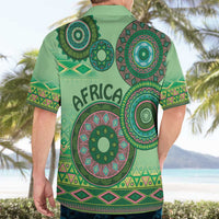 Africa Tribal Traditional Pattern Hawaiian Shirt Green Motif - Wonder Print Shop
