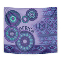 Africa Tribal Traditional Pattern Tapestry Purple Motif - Wonder Print Shop