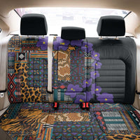 Africa Violets Flowers Back Car Seat Cover Mix Native Tribal Pattern LT9 - Wonder Print Shop