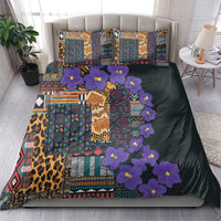 Africa Violets Flowers Bedding Set Mix Native Tribal Pattern LT9 - Wonder Print Shop