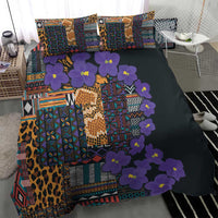 Africa Violets Flowers Bedding Set Mix Native Tribal Pattern LT9 - Wonder Print Shop