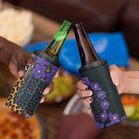 Africa Violets Flowers 4 in 1 Can Cooler Tumbler Mix Native Tribal Pattern LT9 - Wonder Print Shop