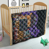 Africa Violets Flowers Quilt Mix Native Tribal Pattern - Wonder Print Shop
