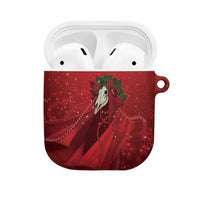 Merry Creepmas Mari Lwyd AirPods Case Folklore Ghost Horse Christmas - Wonder Print Shop
