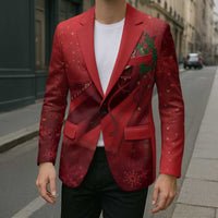 Merry Creepmas Mari Lwyd Blazer Folklore Ghost Horse Christmas - Wonder Print Shop