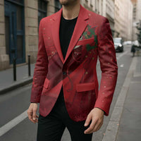 Merry Creepmas Mari Lwyd Blazer Folklore Ghost Horse Christmas - Wonder Print Shop