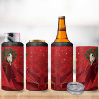 Merry Creepmas Mari Lwyd 4 in 1 Can Cooler Tumbler Folklore Ghost Horse Christmas - Wonder Print Shop