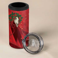 Merry Creepmas Mari Lwyd 4 in 1 Can Cooler Tumbler Folklore Ghost Horse Christmas - Wonder Print Shop