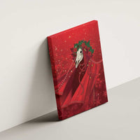 Merry Creepmas Mari Lwyd Canvas Wall Art Folklore Ghost Horse Christmas - Wonder Print Shop