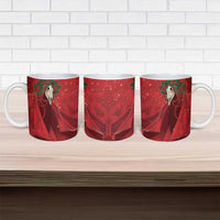 Merry Creepmas Mari Lwyd Ceramic Mug Folklore Ghost Horse Christmas - Wonder Print Shop