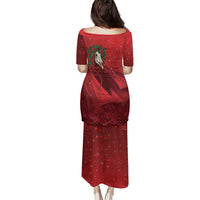 Merry Creepmas Mari Lwyd Family Matching Puletasi and Hawaiian Shirt Folklore Ghost Horse Christmas - Wonder Print Shop