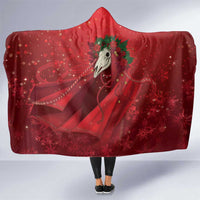 Merry Creepmas Mari Lwyd Hooded Blanket Folklore Ghost Horse Christmas - Wonder Print Shop