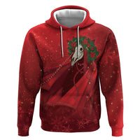 Merry Creepmas Mari Lwyd Hoodie Folklore Ghost Horse Christmas - Wonder Print Shop