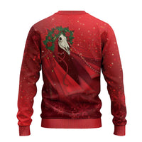 Merry Creepmas Mari Lwyd Ugly Christmas Sweater Folklore Ghost Horse Christmas - Wonder Print Shop
