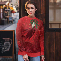 Merry Creepmas Mari Lwyd Ugly Christmas Sweater Folklore Ghost Horse Christmas - Wonder Print Shop