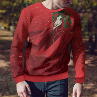 Merry Creepmas Mari Lwyd Ugly Christmas Sweater Folklore Ghost Horse Christmas - Wonder Print Shop