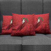 Merry Creepmas Mari Lwyd Pillow Cover Folklore Ghost Horse Christmas - Wonder Print Shop