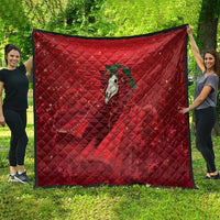 Merry Creepmas Mari Lwyd Quilt Folklore Ghost Horse Christmas - Wonder Print Shop