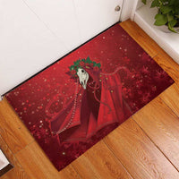 Merry Creepmas Mari Lwyd Rubber Doormat Folklore Ghost Horse Christmas - Wonder Print Shop