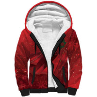 Merry Creepmas Mari Lwyd Sherpa Hoodie Folklore Ghost Horse Christmas - Wonder Print Shop