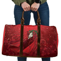 Merry Creepmas Mari Lwyd Travel Bag Folklore Ghost Horse Christmas - Wonder Print Shop