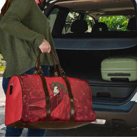 Merry Creepmas Mari Lwyd Travel Bag Folklore Ghost Horse Christmas - Wonder Print Shop