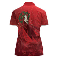 Merry Creepmas Mari Lwyd Women Polo Shirt Folklore Ghost Horse Christmas - Wonder Print Shop