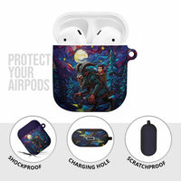 Stained Glass Krampus AirPods Case Gothic Christmas Myth - Wonder Print Shop