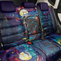 Stained Glass Krampus Back Car Seat Cover Gothic Christmas Myth - Wonder Print Shop