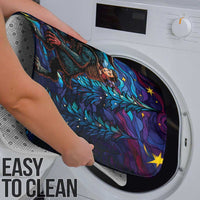 Stained Glass Krampus Bathroom Set Gothic Christmas Myth - Wonder Print Shop