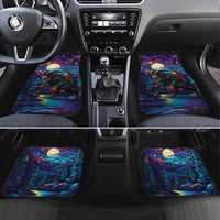 Stained Glass Krampus Car Mats Gothic Christmas Myth - Wonder Print Shop