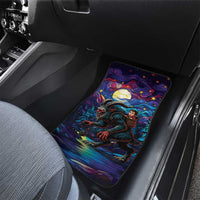 Stained Glass Krampus Car Mats Gothic Christmas Myth - Wonder Print Shop