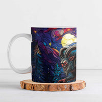 Stained Glass Krampus Ceramic Mug Gothic Christmas Myth - Wonder Print Shop
