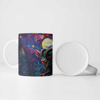 Stained Glass Krampus Ceramic Mug Gothic Christmas Myth - Wonder Print Shop