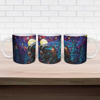 Stained Glass Krampus Ceramic Mug Gothic Christmas Myth - Wonder Print Shop