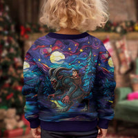 Stained Glass Krampus Kid Ugly Christmas Sweater Gothic Christmas Myth - Wonder Print Shop