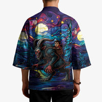 Stained Glass Krampus Kimono Gothic Christmas Myth - Wonder Print Shop