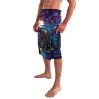 Stained Glass Krampus Lavalava Gothic Christmas Myth - Wonder Print Shop