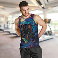 Stained Glass Krampus Men Tank Top Gothic Christmas Myth - Wonder Print Shop