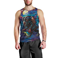 Stained Glass Krampus Men Tank Top Gothic Christmas Myth - Wonder Print Shop