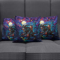 Stained Glass Krampus Pillow Cover Gothic Christmas Myth - Wonder Print Shop