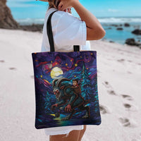 Stained Glass Krampus Tote Bag Gothic Christmas Myth - Wonder Print Shop