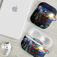 Stained Glass Krampus AirPods Case Folklore Horror Art - Wonder Print Shop