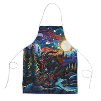 Stained Glass Krampus Apron Folklore Horror Art - Wonder Print Shop
