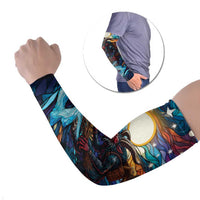 Stained Glass Krampus Arm Sleeves Folklore Horror Art - Wonder Print Shop