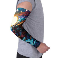 Stained Glass Krampus Arm Sleeves Folklore Horror Art - Wonder Print Shop