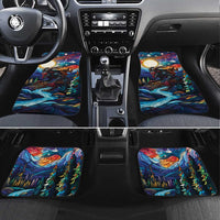 Stained Glass Krampus Car Mats Folklore Horror Art - Wonder Print Shop